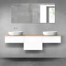 Oltens Vernal zestaw mebli łazienkowych 180 cm z blatem biały połysk/dąb 68495000 zdj.1