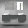 Oltens Vernal bathroom furniture set 180 cm with countertop, matte graphite/matte black 68501400 zdj.1