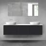 Oltens Vernal bathroom furniture set 180 cm with countertop, matte grey/matte black 68500700 zdj.1