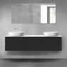 Oltens Vernal bathroom furniture set 180 cmwith countertop, matte black/white glossk 68512300 zdj.1