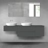 Oltens Vernal bathroom furniture set 180 cm with countertop, matte graphite 68514400 zdj.1