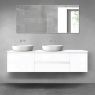 Oltens Vernal bathroom furniture set 180 cm with countertop, white gloss 68515000 zdj.1