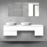 Oltens Vernal bathroom furniture set 180 cm with countertop, white gloss 68516000 zdj.1