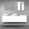 Oltens Vernal bathroom furniture set 180 cm with countertop, white gloss 68521000 zdj.1