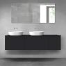 Oltens Vernal bathroom furniture set 180 cm with countertop, matte black 68521300 zdj.1