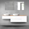Oltens Vernal zestaw mebli łazienkowych 180 cm z blatem biały połysk/dąb 68523000 zdj.1