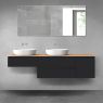 Oltens Vernal zestaw mebli łazienkowych 180 cm z blatem czarny mat/dąb 68523300 zdj.1