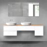 Oltens Vernal bathroom furniture set 180 cm with countertop, matte graphite/oak 68525000 zdj.1