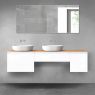 Oltens Vernal zestaw mebli łazienkowych 180 cm z blatem biały połysk/dąb 68527000 zdj.1