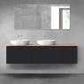 Oltens Vernal zestaw mebli łazienkowych 180 cm z blatem czarny mat/dąb 68530300 zdj.1