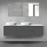 Oltens Vernal zestaw mebli łazienkowych 180 cm z blatem grafit mat/biały połysk 68533400 zdj.1