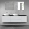 Oltens Vernal bathroom furniture set 180 cm with countertop, matte grey/matte black 68540700 zdj.1