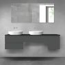 Oltens Vernal bathroom furniture set 180 cm with countertop, matte graphite/matte black 68543400 zdj.1