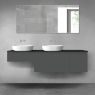 Oltens Vernal zestaw mebli łazienkowych 180 cm z blatem grafit mat/czarny mat 68547400 zdj.1
