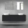 Oltens Vernal bathroom furniture set 180 cm with countertop, matte black 68549300 zdj.1