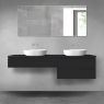 Oltens Vernal bathroom furniture set 180 cm with countertop, matte black 68552300 zdj.1