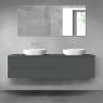 Oltens Vernal bathroom furniture set 180 cm with countertop, matte graphite 68557400 zdj.1