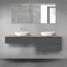 Oltens Vernal bathroom furniture set 180 cm with countertop, matte graphite/oak 68562400 zdj.1