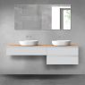 Oltens Vernal bathroom furniture set 180 cm with countertop, matte grey/oak 68562700 zdj.1