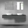 Oltens Vernal bathroom furniture set 180 cm with countertop, matte graphite/matte black 68580400 zdj.1