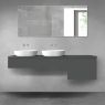 Oltens Vernal bathroom furniture set 180 cm with countertop, matte graphite 68595400 zdj.1