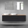 Oltens Vernal zestaw mebli łazienkowych 180 cm z blatem czarny mat/dąb 68597300 zdj.1