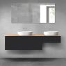 Oltens Vernal Badmöbel-Set 180 cm mit Arbeitsplatte, schwarz matt/Eiche 68602300 zdj.1