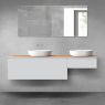 Oltens Vernal Badmöbel-Set 180 cm mit Arbeitsplatte in Mattgrau/Eiche 68602700 zdj.1