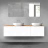Oltens Vernal – koupelnová sestava 180 cm s deskou, bílý lesk/dub 68605000 zdj.1