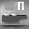 Oltens Vernal bathroom furniture set 180 cm with countertop, matte graphite/matte black 68618400 zdj.1