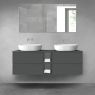 Oltens Vernal bathroom furniture set 140 cm with countertop, matte graphite 68625400 zdj.1