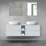 Oltens Vernal bathroom furniture set 140 cm with countertop, matte grey 68625700 zdj.1