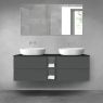 Oltens Vernal bathroom furniture set 140 cm with countertop, matte graphite/matte black 68628400 zdj.1