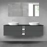 Oltens Vernal bathroom furniture set 180 cm with countertop, matte graphite/matte black 68632400 zdj.1