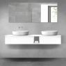 Oltens Vernal bathroom furniture set 160 cm with countertop, white gloss 68653000 zdj.1