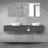 Oltens Vernal bathroom furniture set 180 cm with countertop, matte graphite 68657400 zdj.1