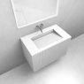 Zestaw Oltens Lun szafka podumywalkowa 80 cm z umywalką Stila LavaForm biały mat 68751000 zdj.1