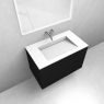 Zestaw Oltens Lun szafka podumywalkowa 80 cm z umywalką Stila LavaForm czarny mat/biały mat 68751300 zdj.1