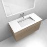 Zestaw Oltens Lun szafka podumywalkowa 100 cm z umywalką Stila LavaForm dąb/biały mat 68753060 zdj.1