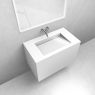 Zestaw Oltens Lun szafka podumywalkowa 80 cm z umywalką Stila LavaForm biały mat/biały połysk 68760000 zdj.1