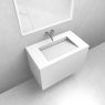 Zestaw Oltens Lun szafka podumywalkowa 80 cm z umywalką Stila LavaForm biały mat 68761000 zdj.1