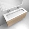 Zestaw Oltens Lun szafka podumywalkowa 120 cm z umywalką Stila LavaForm dąb/biały mat 68765060 zdj.1