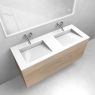 Zestaw Oltens Lun szafka podumywalkowa 120 cm z umywalką Stila LavaForm dąb/biały połysk 68766060 zdj.1