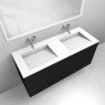 Zestaw Oltens Lun szafka podumywalkowa 120 cm z umywalką Stila LavaForm czarny mat/biały mat 68767300 zdj.1