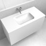 Oltens Kalla cabinet wash basin 100x46 cm LavaForm, glossy white 40211000 zdj.5