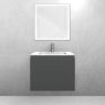 Oltens Vernal set: 60 cm vanity unit with Stila LavaForm washbasin in matt graphite/gloss white 68808400 zdj.3