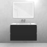Oltens Vernal set: 80 cm vanity unit with Stila LavaForm washbasin in matt black/gloss white 68809300 zdj.1