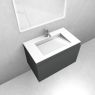 Oltens Vernal set: 80 cm vanity unit with Stila LavaForm washbasin in matt graphite/gloss white 68811400 zdj.4