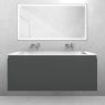Oltens Vernal set: 120 cm vanity unit with Stila LavaForm washbasin in matt graphite/gloss white 68816400 zdj.1