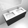 Oltens Vernal set: 120 cm vanity unit with Stila LavaForm washbasin in matt black/gloss white 68817300 zdj.4